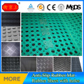 Free sample Waterproof anti-fatigue round hole rubber mat flooring mat